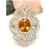 Image 1 : 2.88 CTW Natural Sapphire 14K Solid Yellow Gold Diamond Ring