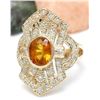 Image 2 : 2.88 CTW Natural Sapphire 14K Solid Yellow Gold Diamond Ring