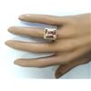 Image 4 : 6.03 CTW Natural Morganite And Diamond Ring In 14k Solid Yellow Gold