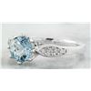 Image 2 : 1.27 CTW Aquamarine 14K White Gold Diamond Ring