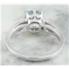 Image 4 : 1.27 CTW Aquamarine 14K White Gold Diamond Ring