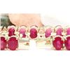 Image 2 : 33.50 CTW Natural Ruby 18K Solid Yellow Gold Diamond Bracelet