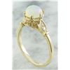 Image 3 : 1.08 CTW Opal 14K Yellow Gold Diamond Ring