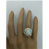 Image 5 : 4.95 CTW Opal 14K Yellow Gold Diamond Ring