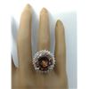 Image 5 : 13.10 CTW Morganite 14K White Gold Diamond Ring
