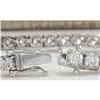 Image 2 : 6.96 CTW Natural Diamond Bracelet In 14K Solid White Gold