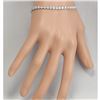 Image 3 : 6.96 CTW Natural Diamond Bracelet In 14K Solid White Gold