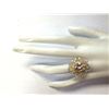 Image 4 : 6.33 CTW Natural Peach Morganite And Diamond Ring In 18K Solid Yellow Gold