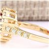 Image 2 : 2.96 CTW Natural Ruby And Diamond Ring In 18K Yellow Gold