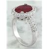 Image 3 : 3.50 CTW Ruby 14K White Gold Diamond Ring