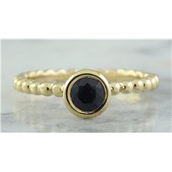 0.50 CTW Sapphire 18K Yellow Gold Ring