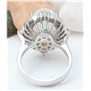 Image 3 : 6.26 CTW Natural Opal 18K Solid White Gold Diamond Ring