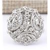 Image 1 : 0.51 CTW Natural Diamond Ring In 18K White Gold