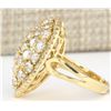 Image 2 : 4.00 CTW Natural Diamond Ring In 14k Yellow Gold