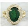 Image 1 : 5.67 CTW Emerald 18K Yellow Gold Diamond Ring