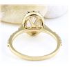 Image 3 : 2.28 CTW Natural Morganite 14K Solid Yellow Gold Diamond Ring