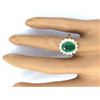 Image 5 : 2.83 CTW Natural Emerald 14K Solid Yellow Gold Diamond Ring