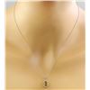 Image 3 : 2.00 CTW Citrine 14K White Gold Diamond Necklace