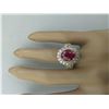 Image 5 : 5.10 CTW Ruby 18K Yellow Gold Diamond Ring