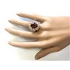 Image 4 : 6.60 CTW Natural Pink Tourmaline And Diamond Ring In18K Solid Yellow Gold