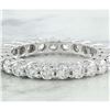 Image 1 : 2.00 CTW Diamond 14K White Gold Eternity Ring Band