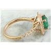 Image 4 : 2.25 CTW Emerald 14K Rose Gold Diamond Ring
