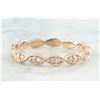 Image 1 : 0.15 CTW Diamond 18K Rose Gold Ring