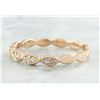 Image 2 : 0.15 CTW Diamond 18K Rose Gold Ring