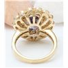 Image 3 : 5.49 CTW Natural Tanzanite 14K Solid Yellow Gold Diamond Ring