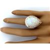 Image 5 : 13.18 CTW Natural Opal 18K Solid Yellow Gold Diamond Ring