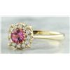 Image 2 : 0.72 CTW Tourmaline 14K Yellow Gold Diamond Ring