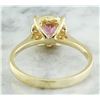 Image 3 : 0.72 CTW Tourmaline 14K Yellow Gold Diamond Ring