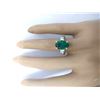Image 5 : 4.60 CTW Natural Emerald 14K Solid Yellow Gold Diamond Ring