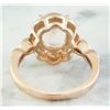 Image 3 : 2.77 CTW Morganite 18K Rose Gold Diamond Ring