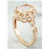 Image 4 : 2.77 CTW Morganite 18K Rose Gold Diamond Ring