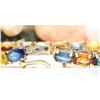 Image 2 : 17.00 CTW Natural Sapphire 18K Solid Yellow Gold Bracelet