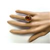 Image 4 : 18.42 CTW Natural Citrine And Diamond Ring 14k Solid White Gold