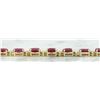 Image 4 : 11.95 CTW Ruby 18K Yellow Gold Diamond Bracelet