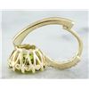 Image 3 : 5.15 CTW Peridot 18K yellow Gold Diamond Earrings