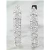 Image 1 : 1.00 CTW 18K White Gold Diamond Earrings