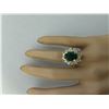Image 5 : 4.67 CTW Emerald 18K Yellow gold Diamond ring