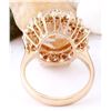 Image 3 : 7.15 CTW Natural Morganite 14K Solid Rose Gold Diamond Ring