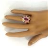 Image 5 : 10.23 CTW Natural Sapphire 14K Solid Rose Gold Diamond Ring