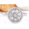 Image 1 : 0.55 CTW Natural Diamond 14K Solid White Gold Ring