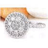 Image 2 : 0.55 CTW Natural Diamond 14K Solid White Gold Ring