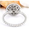 Image 3 : 0.55 CTW Natural Diamond 14K Solid White Gold Ring