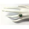 Image 4 : 3.11CTW Natural Emerald And Diamond Ring In14K Solid Yellow Gold