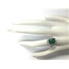 Image 4 : 3.49 CTW Natural Emerald And Diamond Ring 18K Solid White Gold