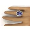 Image 5 : 10.08 CTW Natural Tanzanite 18K Solid Yellow Gold Diamond Ring