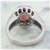 Image 3 : 4.33 CTW Tourmaline 14K White Gold Diamond Ring
